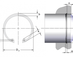 Стопорные кольца для валов DIN 472 из каталога СТАМО